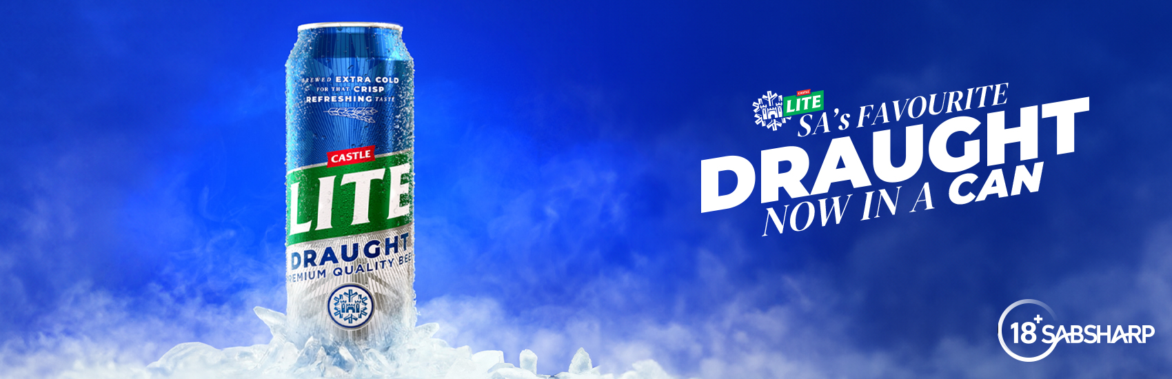 Castle Lite Draught In A Can