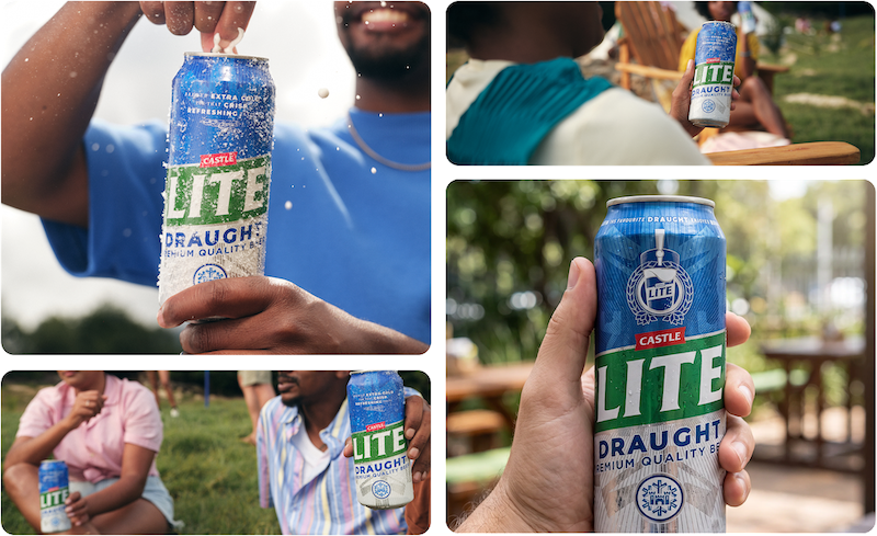 Castle Lite Draught In a Can lifestyle images